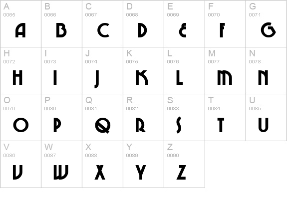 Chi-Town uppercase A-Z preview