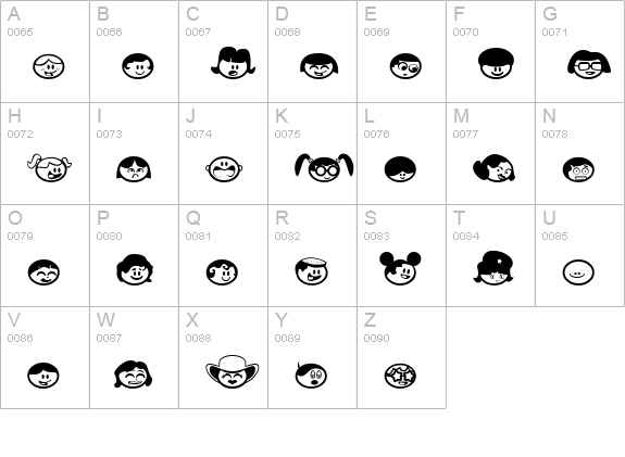 Chickabiddies uppercase A-Z preview