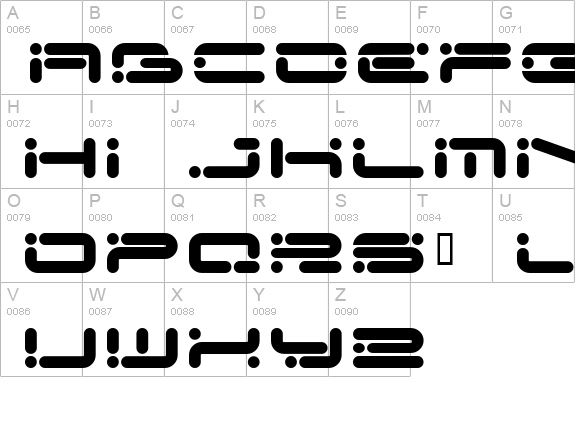 Chicory uppercase A-Z preview