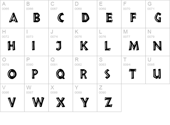 Chieftan-Inline uppercase A-Z preview