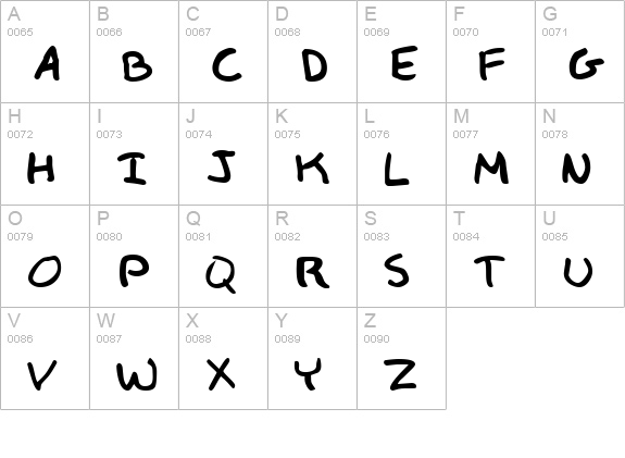 Child's Play uppercase A-Z preview