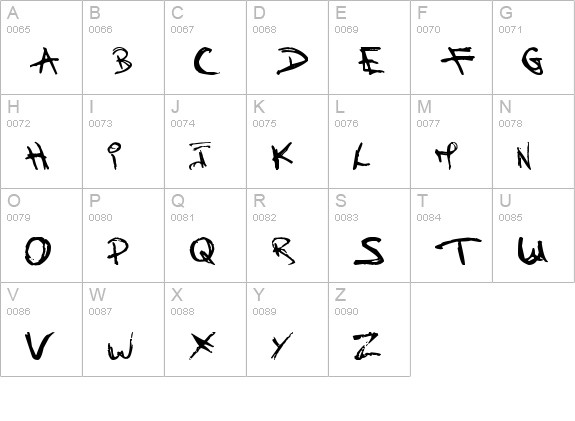 Children Once Where uppercase A-Z preview