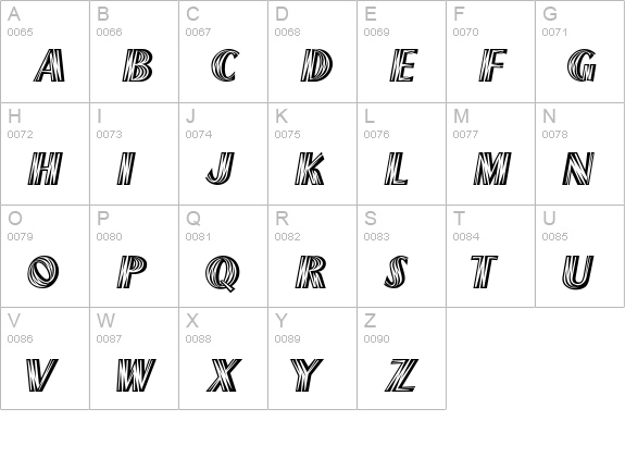 ChiliPepper uppercase A-Z preview
