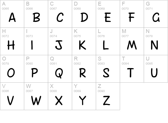 Chinacat uppercase A-Z preview