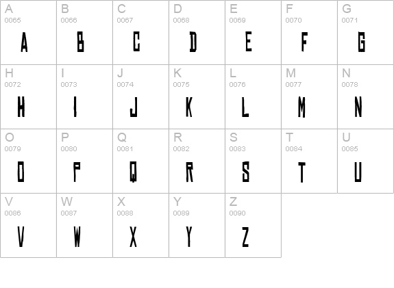 Chinese Rocks Cnd uppercase A-Z preview