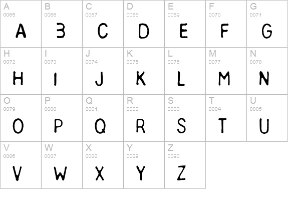 Chinese Ruler uppercase A-Z preview