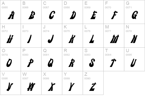 ChipperDisplay Bold uppercase A-Z preview