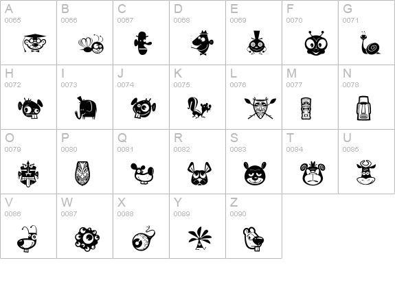 ChippiesByWassco uppercase A-Z preview