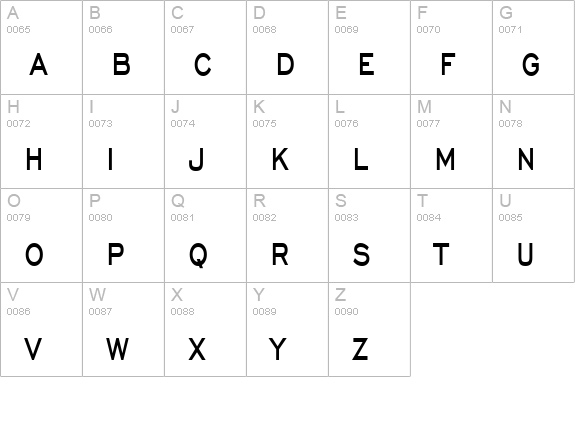 Chisel Thin Bold uppercase A-Z preview