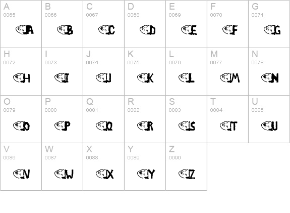 Chlod uppercase A-Z preview