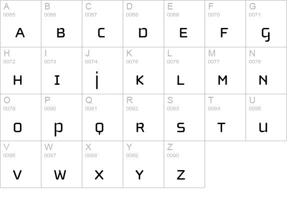 ChollaUnicase uppercase A-Z preview