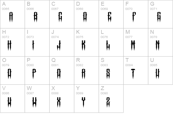 Chops chopS Regular uppercase A-Z preview