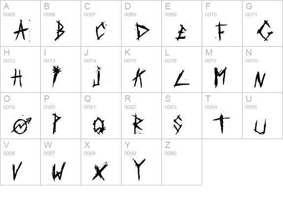 Chris-Man uppercase A-Z preview