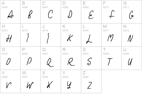 Christmas Curls uppercase A-Z preview
