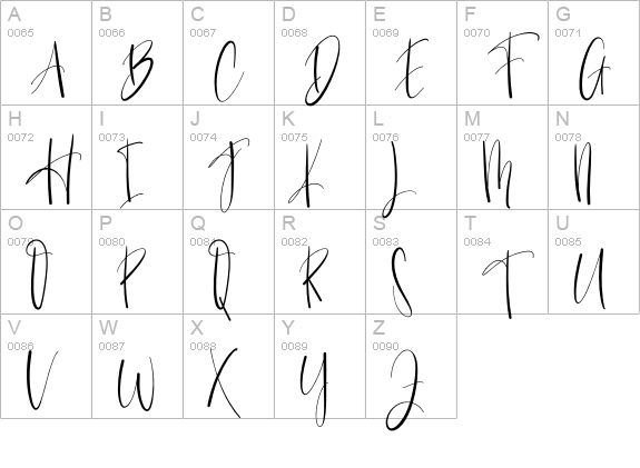 Christmas Family uppercase A-Z preview