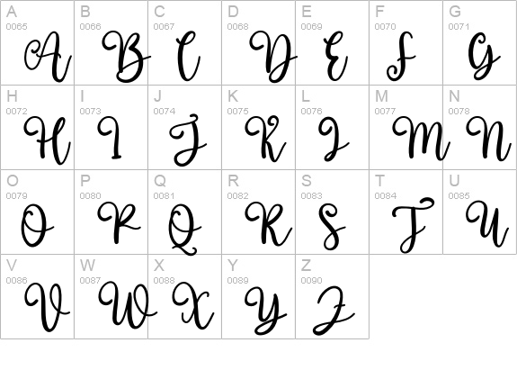 Christmas Gnome uppercase A-Z preview