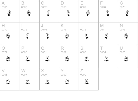 Christmas Lights Outdoor uppercase A-Z preview
