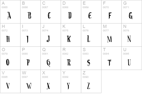 Christmas On Crack uppercase A-Z preview