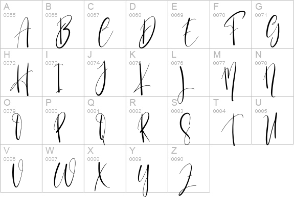 Christmas uniform uppercase A-Z preview
