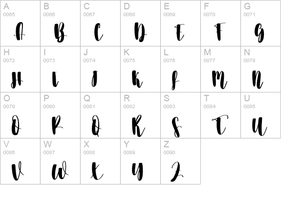 Christmas2 uppercase A-Z preview
