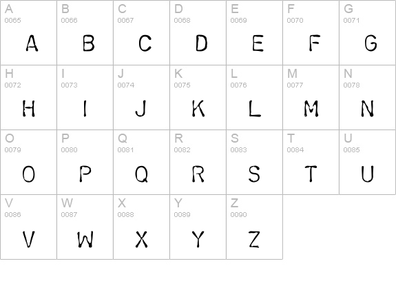 Chromosome Light uppercase A-Z preview