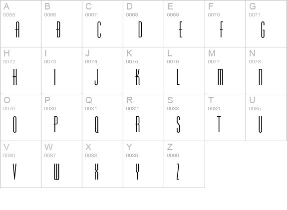 Chrysler-Compressed uppercase A-Z preview