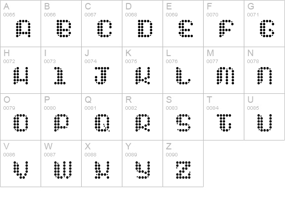 Chuck Chillout uppercase A-Z preview