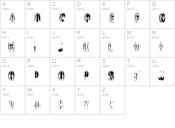 CICOPACO uppercase A-Z preview
