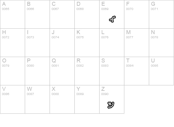 Circuit uppercase A-Z preview