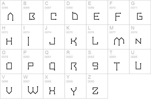 CircuitBoard
 uppercase A-Z preview