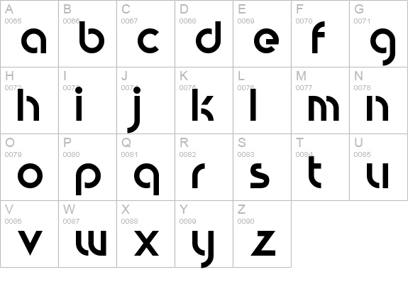Circular Absracts
 uppercase A-Z preview
