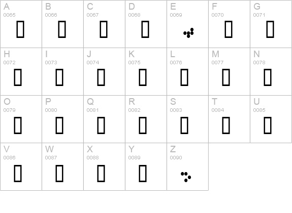 CIRCULAR9 KANA J uppercase A-Z preview