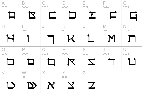 Circumcision-Regular uppercase A-Z preview