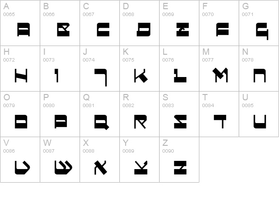 Circumcision-SansBold uppercase A-Z preview