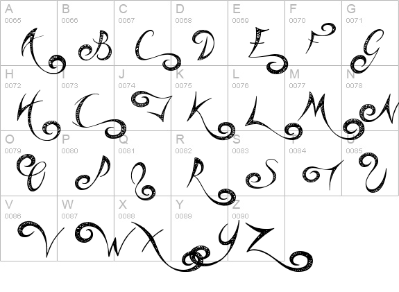 Circus Attraction uppercase A-Z preview