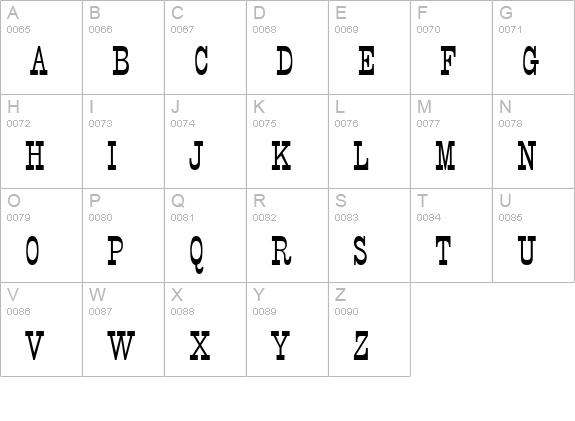 Circus Thin Normal uppercase A-Z preview