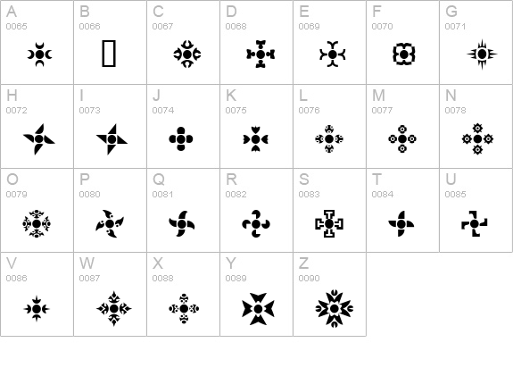 Cirkledingz uppercase A-Z preview