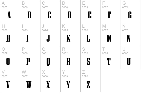 Citadel-Solid uppercase A-Z preview