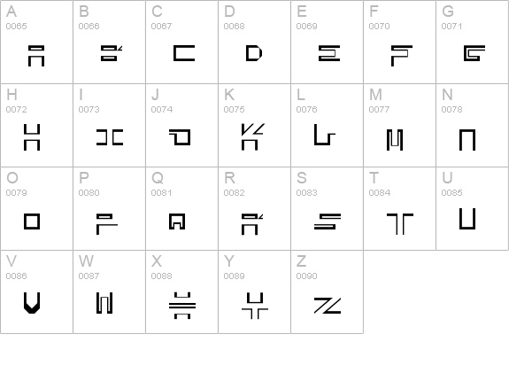 City-Avenue uppercase A-Z preview