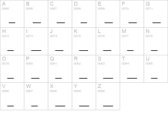 City-HomelessOne uppercase A-Z preview
