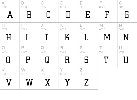 Civic Regular uppercase A-Z preview
