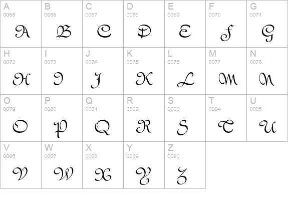 Civitype uppercase A-Z preview