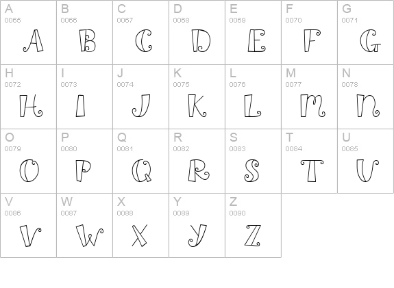 CK Anything Goes uppercase A-Z preview
