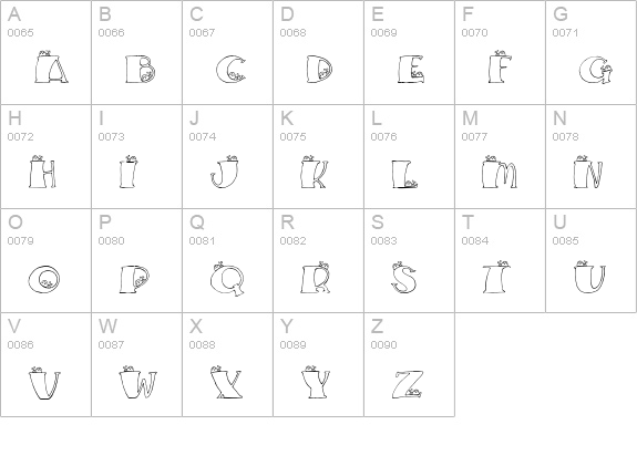 CK Baby Bug uppercase A-Z preview