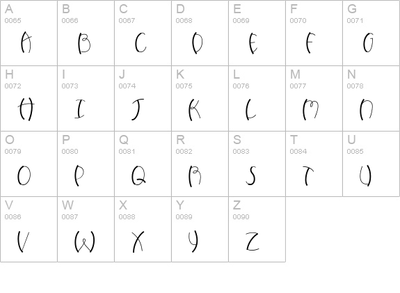 CK Bendy uppercase A-Z preview