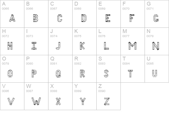 CK Bolted uppercase A-Z preview