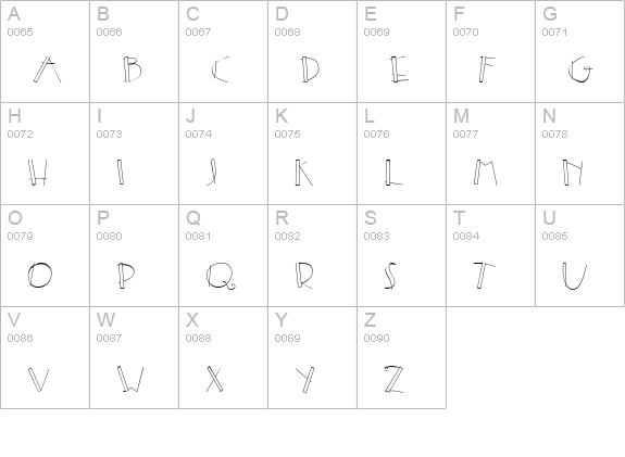 CK Breeze uppercase A-Z preview