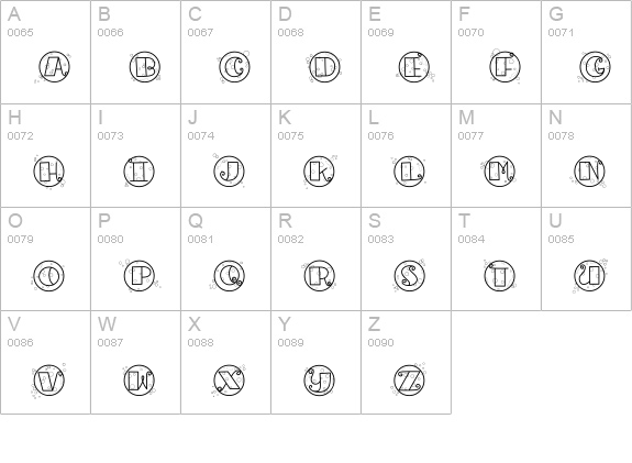 CK Bubbles uppercase A-Z preview