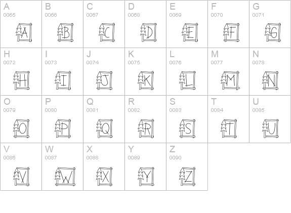 CK Camp uppercase A-Z preview