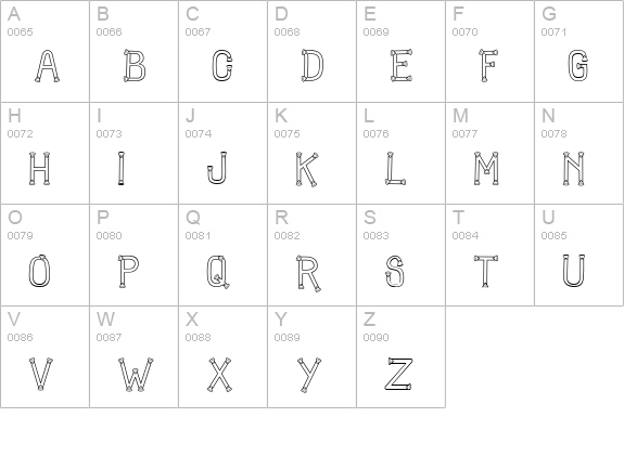 CK Candy Corn uppercase A-Z preview